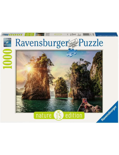 Puzzle 1000 p - Lac de Cheow Lan, Thaïlande