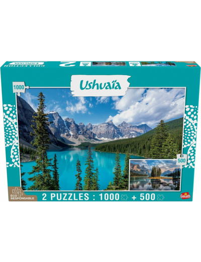 Puzzle Ushuaia - Lac de Moraine 1000 pcs & Lac Maligne 500 pcs