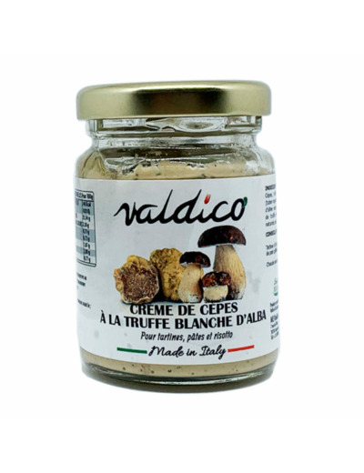 Crème De-Cèpe Et Truffe-Blanche D'Alba 90 Gr.