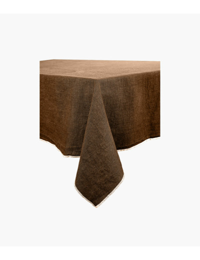 Nappe en lin 160 x 250 cm - Moka