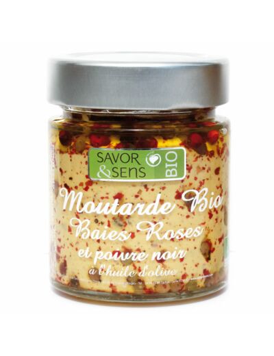 Moutarde Aux Baies Roses Bio