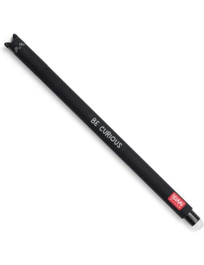 Legami Stylo à encre gel effaçable - encre thermosensible - diamètre de la pointe : 0,7 mm, longueur : 15 cm - encre noire Multicolore (Cat) 1 unité (Lot de 1)