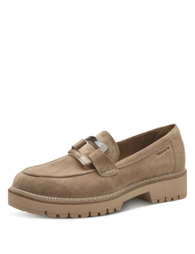 Mocassin grosse semelle beige TAMARIS