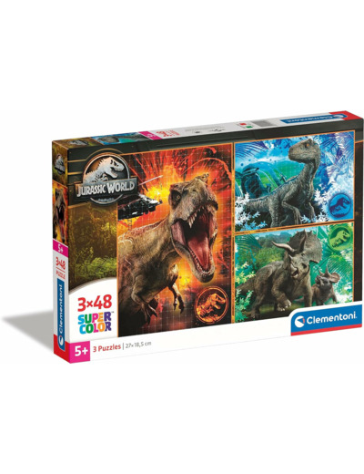 Clementoni 3x48 - 25250 Jurassic World