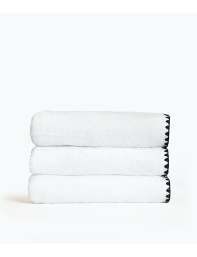 Drap de bain 90 x 140 cm en Coton - Blanc