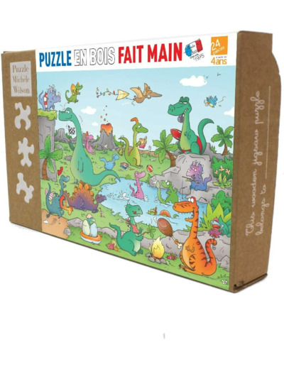 Puzzle en bois - Les Dinosaures (24p)