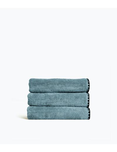 Serviette de bain  50 x 100 cm en Coton - Bleu stone