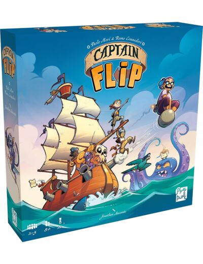 Asmodee Play Punk Captain Flip - Jeux de société - Jeux de stratégie - Jeu Adultes et Enfants à partir de 8 Ans - 2 à 5 Joueurs - Version française