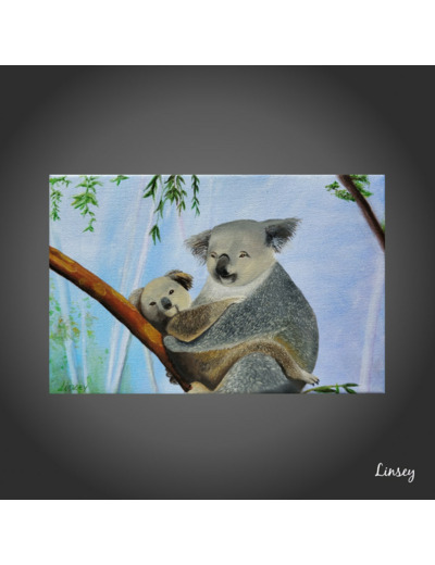 Tableau enfant Eora - Bébé et maman koala