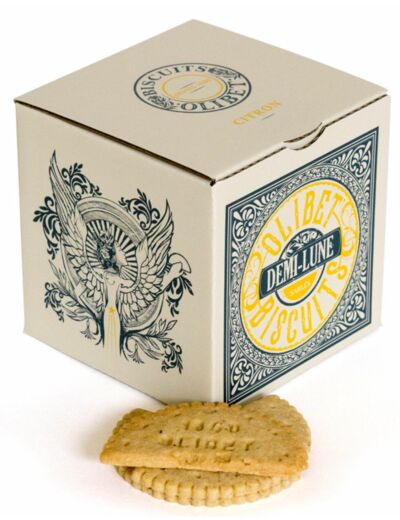 Boite De Biscuits Olibet 24 Demi-Lunes Saveur Citron