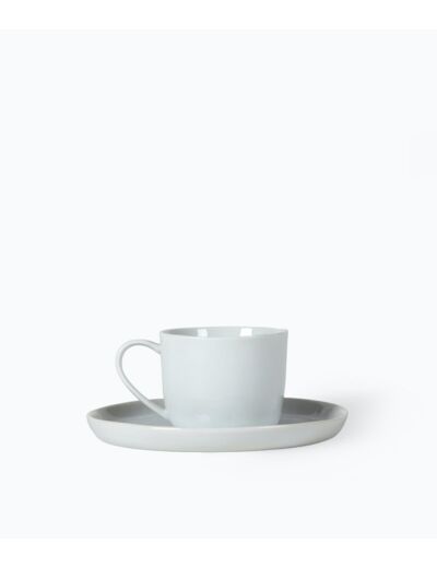 Tasse et Soucoupe Blanches