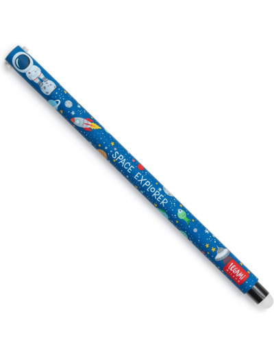 LEGAMI Stylo à encre gel effaçable - encre thermosensible - diamètre de la pointe : 0,7 mm, longueur : 15 cm - encre noire Multicolore (Astronaut) 1 unité (Lot de 1)