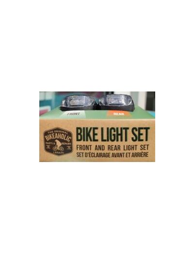Set d'éclairage pour vélo avant et arrière