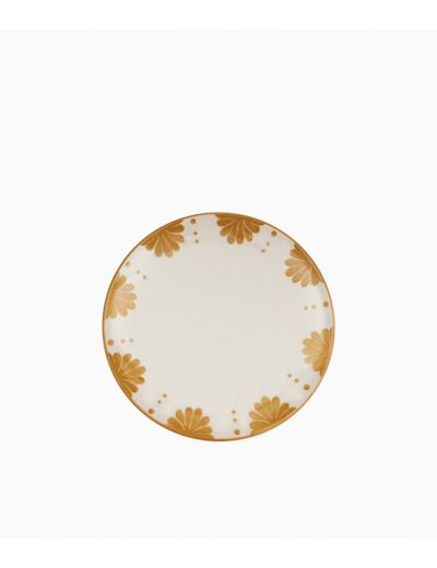 Assiette plate MENTON - Jaune