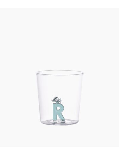 Verre nature alphabet R raisin