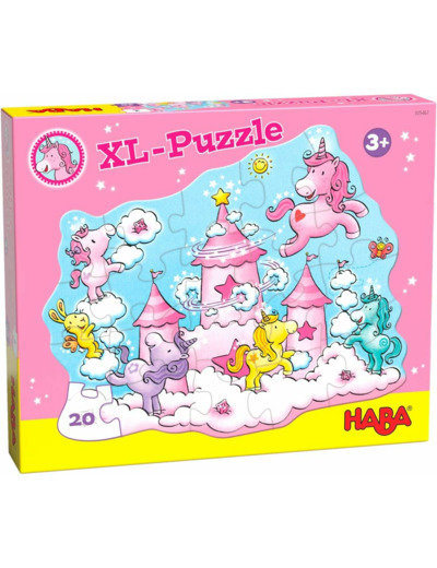 Puzzle XL Licornes dans les Nuages - Féerie Scintillante