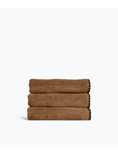 Serviette de bain 50 x 100 cm en Coton - Tabac