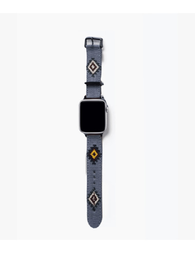 BRACELET EN CUIR  APPLE WATCH - SILVER