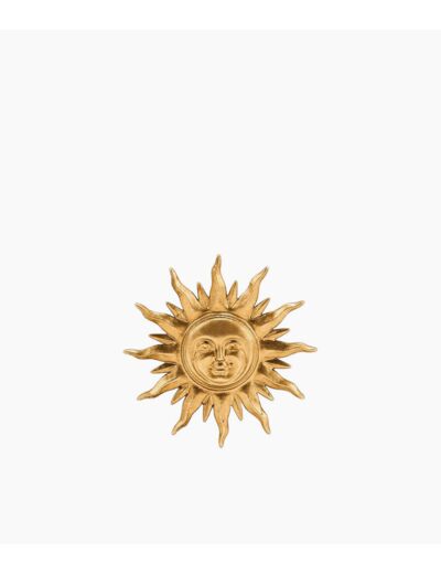 Aimant ex-voto soleil doré D6,7cm