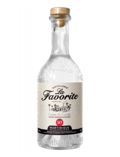 RHUM MARTINIQUE LA FAVORITE COEUR DE CANNE BLANC 50% 70CL