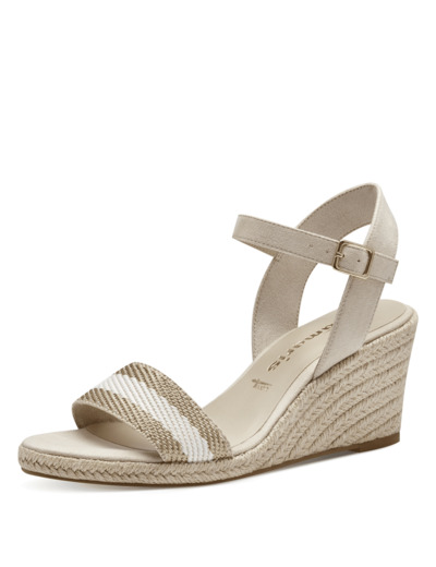 Sandale Talon beige et Or TAMARIS