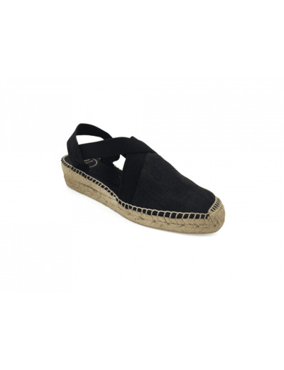 Espadrilles compensées VIC Noir TONI PONS