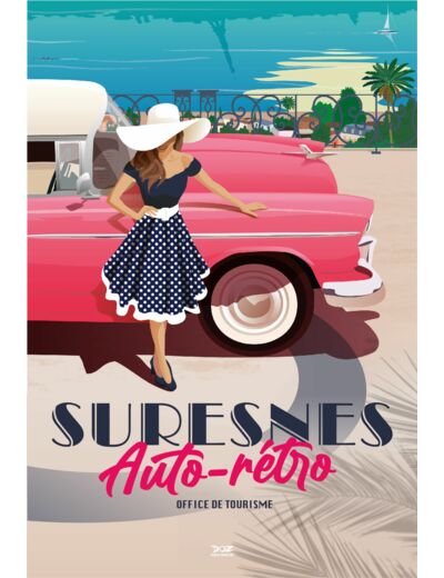 Carte Postale Doz Suresnes Auto Retro 2022